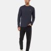 Men Ten Tree Shirts | M'S Classic Long Sleeve- Midnight Blue Heather