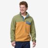 Men Patagonia Sweaters | M'S Lightweight Synchilla® Snap-T® Fleece Pullover -Puffer Fish Gold