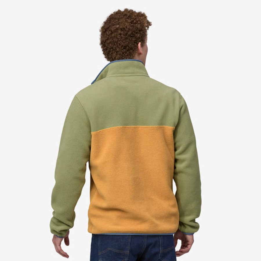 Men Patagonia Sweaters | M'S Lightweight Synchilla® Snap-T® Fleece Pullover -Puffer Fish Gold