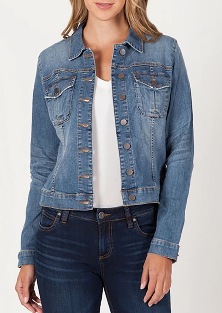 Women Kut Denim Jackets | Amelia Jean Jacket-Empathetic Medium