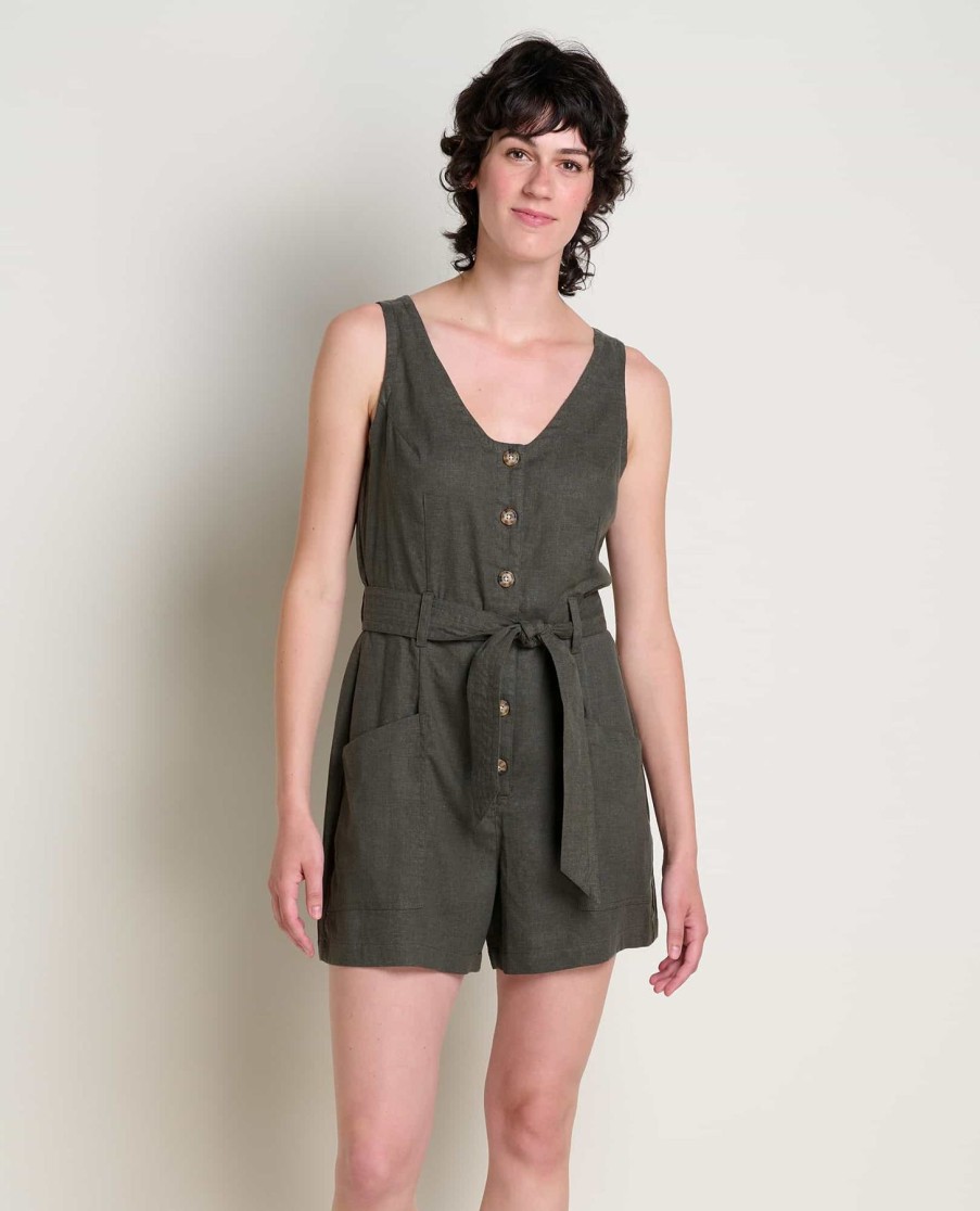 Women Toad&Co | W'S Tarn Sleeveless Romper-Beetle