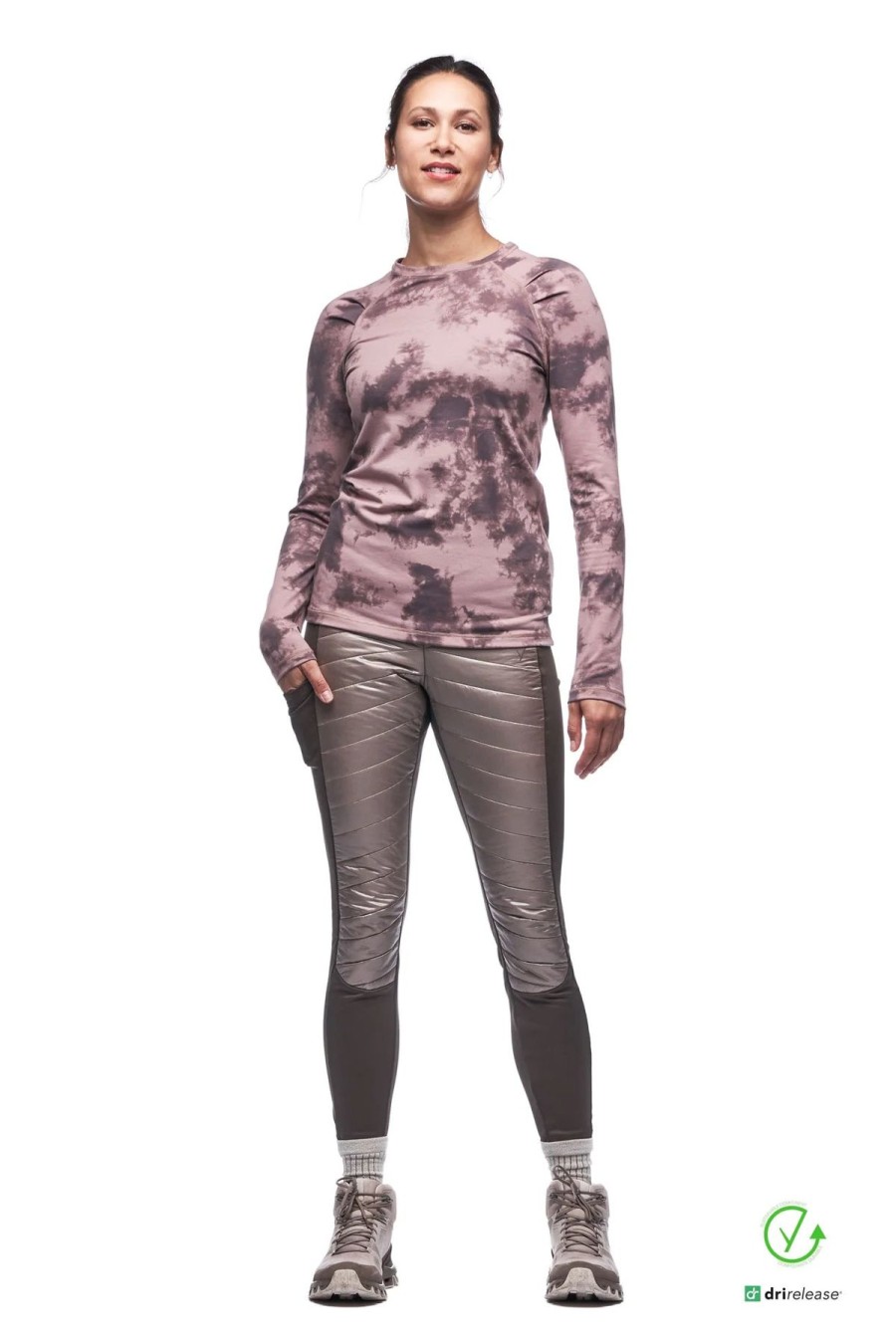 Women Indyeva Shirts | Koro Long Sleeve-Rose Gold Tie Dye