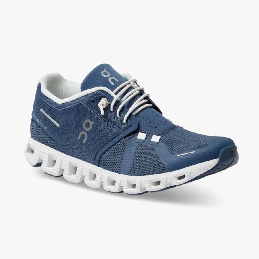 Women ON Running Shoes | W'S Cloud 5-Denim/White