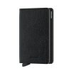 Women Secrid Wallets | Slimwallet-Vegetable Tanned Leather-Black/Black