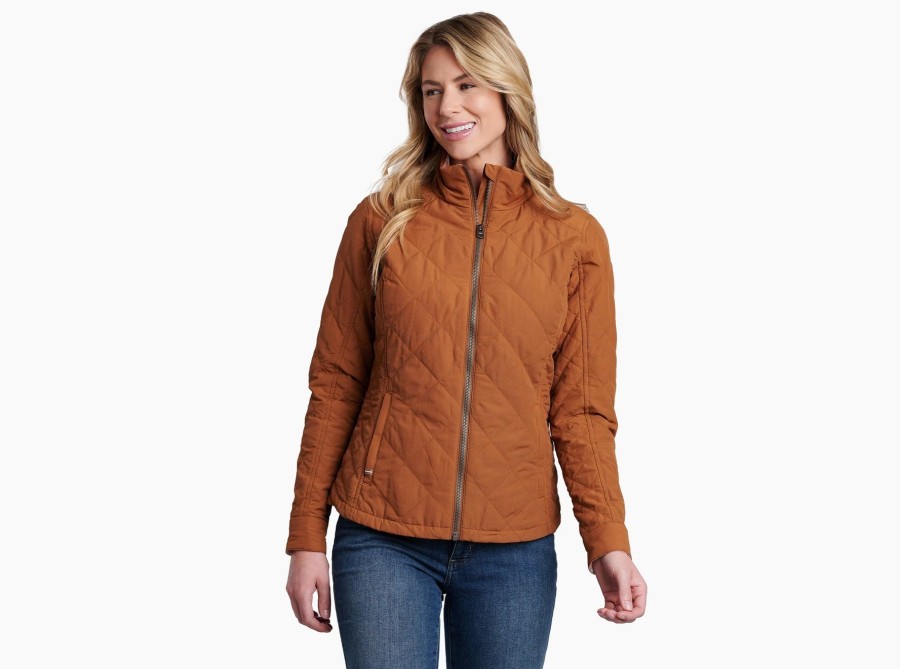 Women Kuhl Sweaters | W'S Stunnr Insulated Jacket-Copper