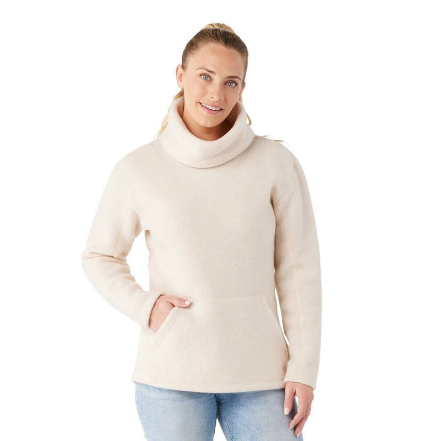 Women Smartwool Shirts | W'S Husdon Trail Fleece Pull Over-Almond